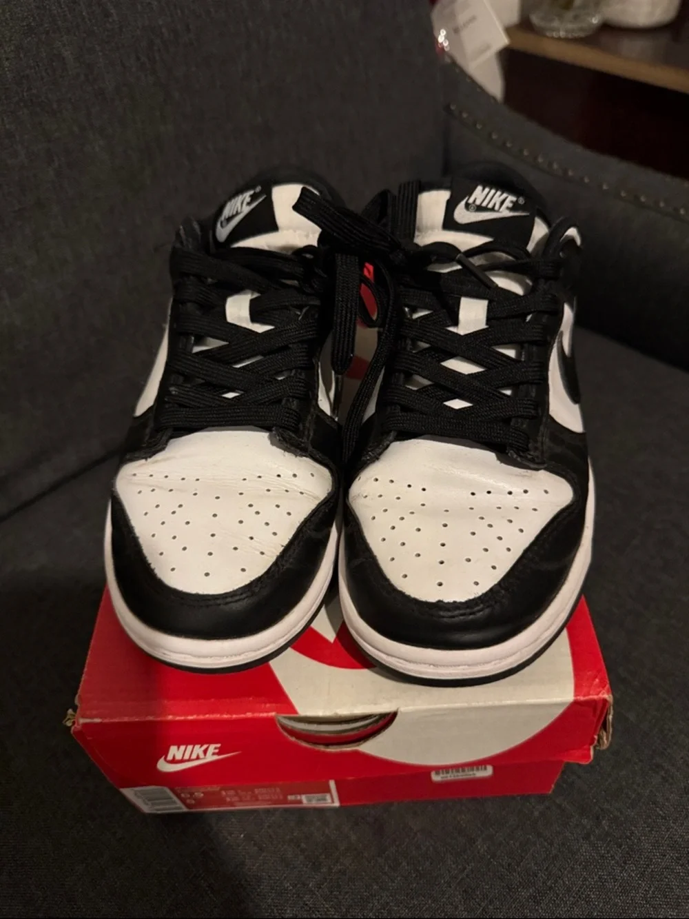 Nike Black and White Low-Top Sneakers